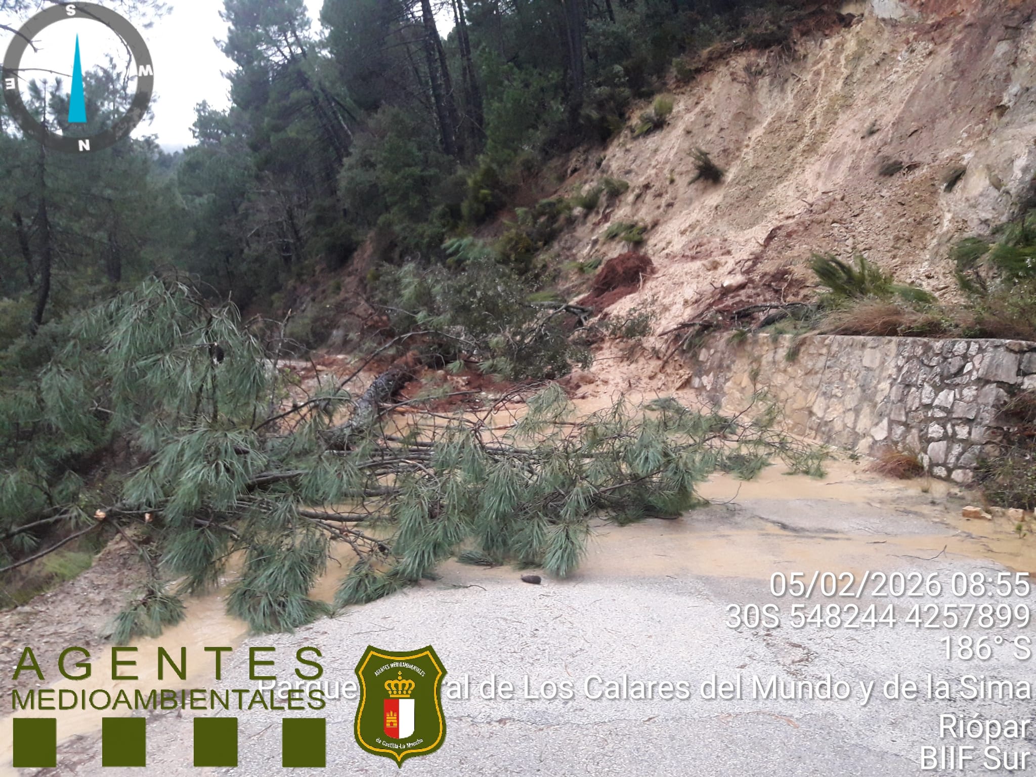 Carretera principal de los Chorros