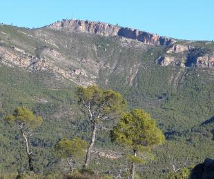 las Peñas desde el Río Tus