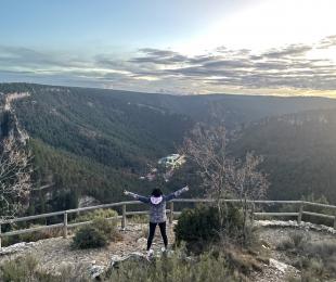 Solán de Cabras desde su cruz. Bajo la lluvia. María Teresa Imbernón Martínez